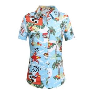 🌺NEW🌺 Holiday Tropical Print Shirt